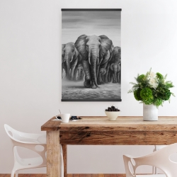 Magnétique 20 x 30 - Troupeau d'éléphants