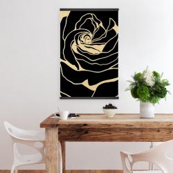 Magnétique 20 x 30 - Silhouette d'une rose