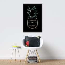 Magnétique 20 x 30 - Ananas néon