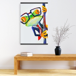 Magnetic 20 x 30 - Funny frog with glasses