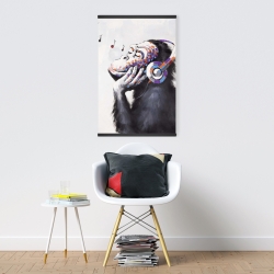 Magnetic 20 x 30 - Monkey listening music