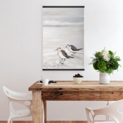 Magnétique 20 x 30 - Deux oiseaux bécasseau