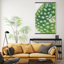Magnétique 20 x 30 - Mini cactus à l'aquarelle