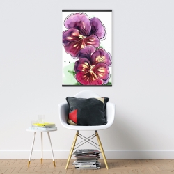 Magnetic 20 x 30 - Two blossoming orchid with wavy petals