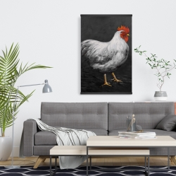 Magnétique 20 x 30 - Poule grise 2