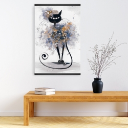 Magnetic 20 x 30 - Cartoon black cat