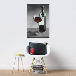 Magnétique 20 x 30 - Bouteille de bourgogne