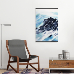 Magnétique 20 x 30 - Vagues de la mer avec des éclats de peinture