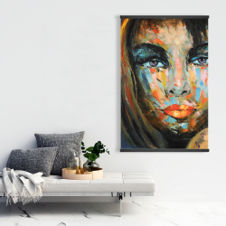 Magnétique 28 x 42 - Portrait coloré de femme