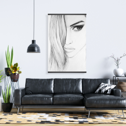 Magnétique 28 x 42 - Portrait noir et blanc