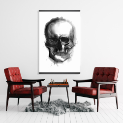 Magnétique 28 x 42 - Crâne foncé aquarelle