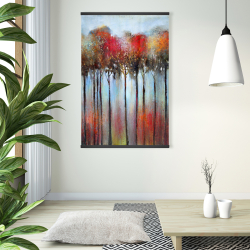 Magnetic 28 x 42 - Abstract and colorful forest