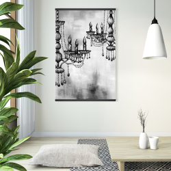 Magnetic 28 x 42 - Two crystal chandeliers