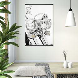 Magnétique 28 x 42 - Lumière d'une moto