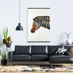 Magnetic 28 x 42 - Colorful zebra