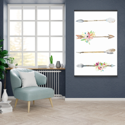 Magnetic 28 x 42 - Flèches et fleurs