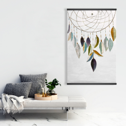 Magnétique 28 x 42 - Attrapeur de rêves avec plumes