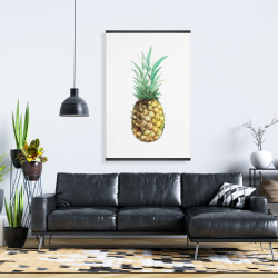 Magnétique 28 x 42 - Ananas à l'aquarelle