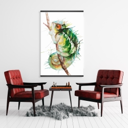 Magnetic 28 x 42 - Watercolor chameleon