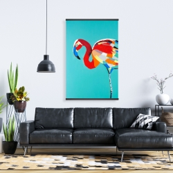 Magnetic 28 x 42 - Abstract flamingo