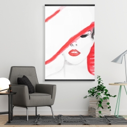 Magnétique 28 x 42 - Femme avec un chapeau d'été