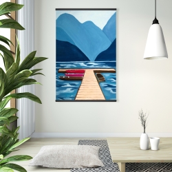 Magnetic 28 x 42 - Lake, quai & mountains