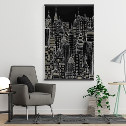 Magnetic 28 x 42 - Illustrative city towers