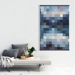 Magnétique 28 x 42 - Paysage montagneux pixelisé