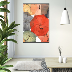 Magnetic 28 x 42 - The umbrellas of petit champlain