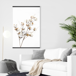 Magnetic 28 x 42 - A branch of cotton flowers