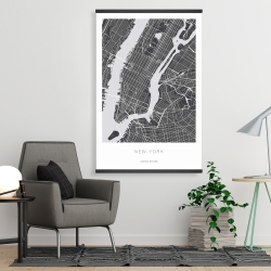 Magnetic 28 x 42 - New york graphic map