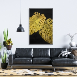 Magnetic 28 x 42 - Gold monstera
