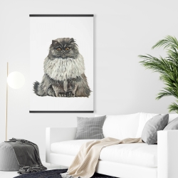 Magnétique 28 x 42 - Chat persan gris bleu