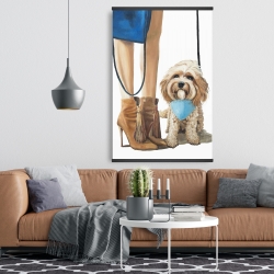 Magnétique 28 x 42 - Chien cavoodle à la mode