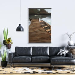 Magnetic 28 x 42 - Lake, dock and boat