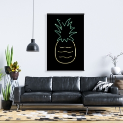 Magnétique 28 x 42 - Ananas néon