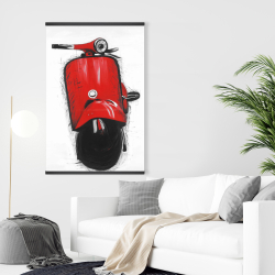 Magnétique 28 x 42 - Scooter italien rouge
