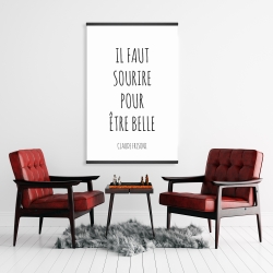 Magnetic 28 x 42 - You must smile to be beautiful