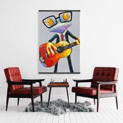 Magnétique 28 x 42 - Drôle de grenouille à la guitare
