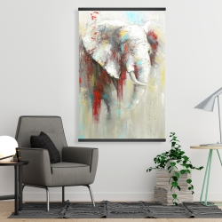 Magnetic 28 x 42 - Abstract elephant with paint splash