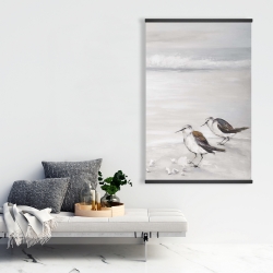 Magnétique 28 x 42 - Deux oiseaux bécasseau