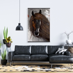Magnétique 28 x 42 - Fier cheval brun