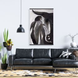 Magnétique 28 x 42 - Plan rapproché d'un taureau