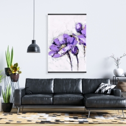 Magnetic 28 x 42 - Purple abstract flowers