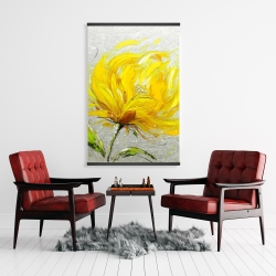 Magnetic 28 x 42 - Yellow fluffy flower