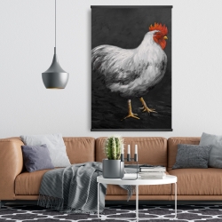 Magnétique 28 x 42 - Poule grise 2