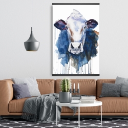 Magnétique 28 x 42 - Vache à l'aquarelle