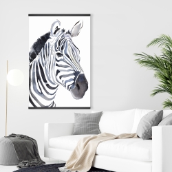 Magnetic 28 x 42 - Watercolor zebra