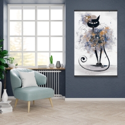 Magnetic 28 x 42 - Cartoon black cat