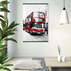 Magnetic 28 x 42 - Red bus londoner